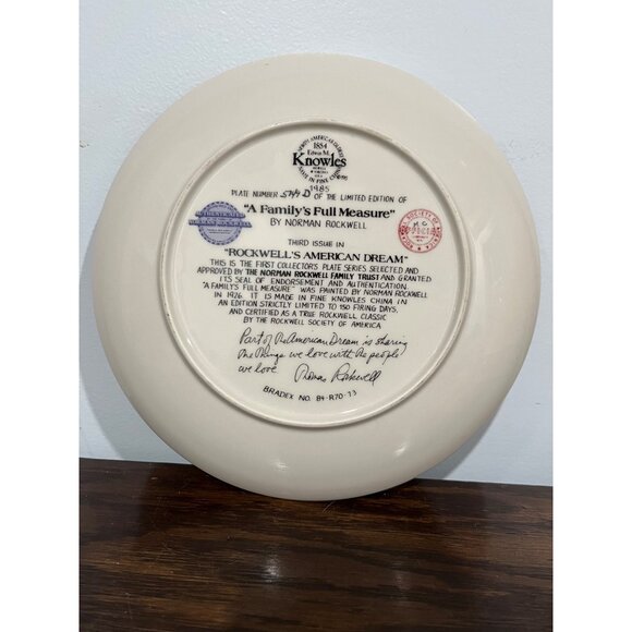 Lot of 5 Norman Rockwell Knowles Collector Plates Limited Editions - Picture 4 of 10